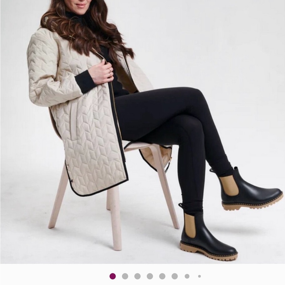 Nikki Jones relaxed fit Oyster Bay quilted stitch jacket NEW W TAG